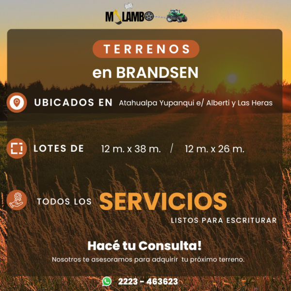 TERRENO en BRANDSEN